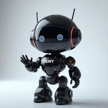 Friendly Futuristic Robot Remy