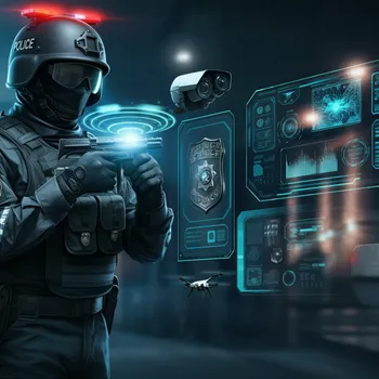 Futuristic Police Tech in Smart City