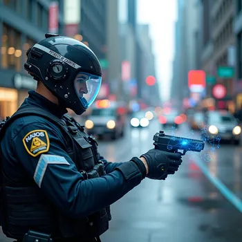 Futuristic Police Tech in Smart City