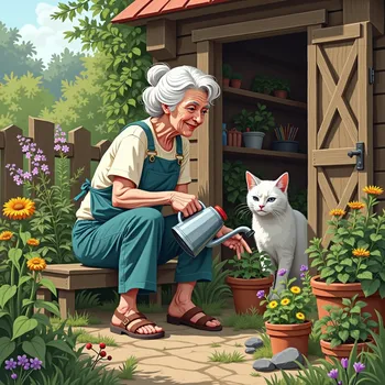 Gardening Grandma'  Art