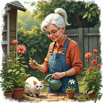 Gardening Grandma'  Art