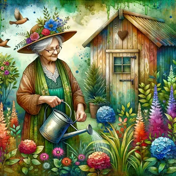 Gardening Granny'  Art