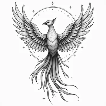 Geometric Sky Phoenix
