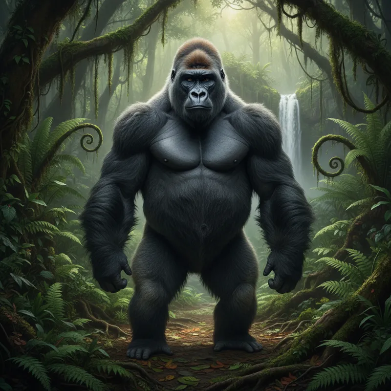 Giant Monkey - a big monkey - AI image generated with Nano Banana