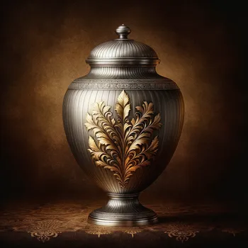 Gilded Silver Funeral Urn