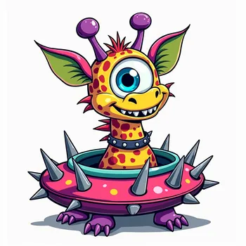 Giraffe-Headed Cosmic Monster