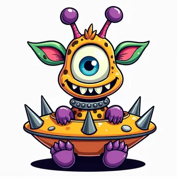 Giraffe-Headed Cosmic Monster