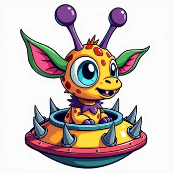 Giraffe-Headed Cosmic Monster