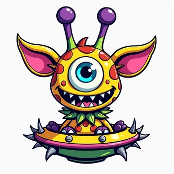 Giraffe-Headed Cosmic Monster