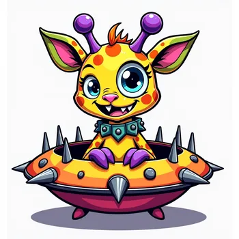 Giraffe-Headed Cosmic Monster