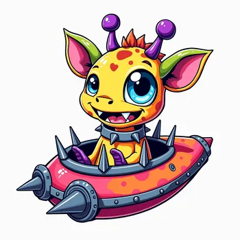 Giraffe-Headed Cosmic Monster