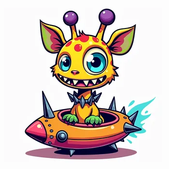 Giraffe-Headed Cosmic Monster