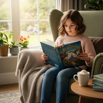 Girl Immersed in a Book