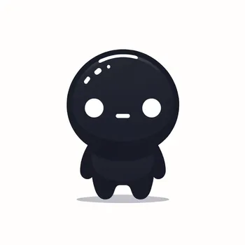 Glowing Eyes, Black Silhouette