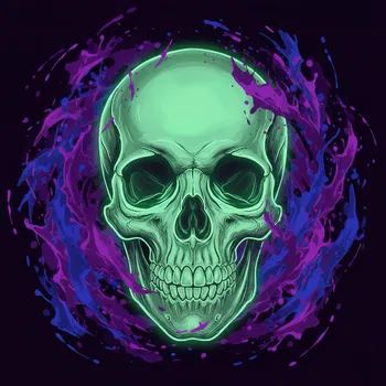 Glowing Jawbone Mask