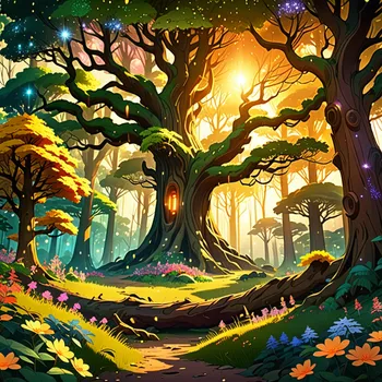Golden Dawn in the Fairy Woods
