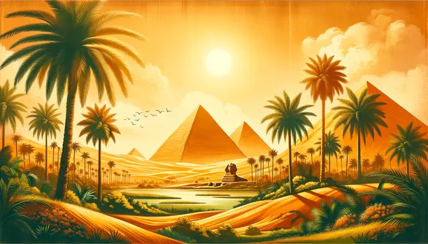 Golden Nile Landscape