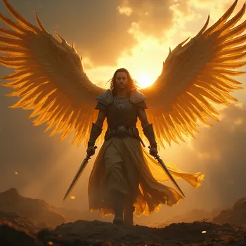Golden Wings of the Legendary Warrior