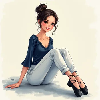 Graceful Anime Ballerina