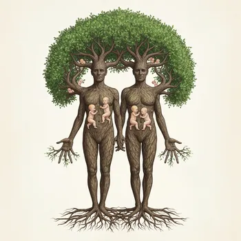 Grainy Watercolor Tree of Life