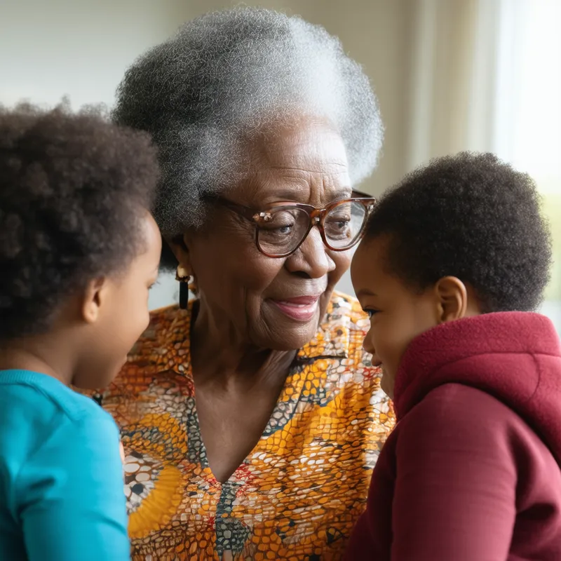 Grandmom's Animated Wisdom Tale - An African American grandmom telling her grandchildren about the importance of way in anaminate way
