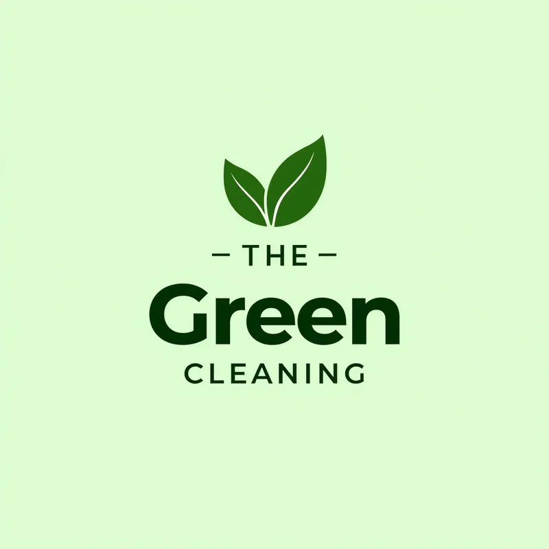 Green Cleaning Brand Logo - Logo/branding for The Green Cleaning Company. No text or letters. - AI image generated with Text