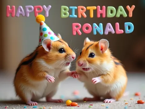 Hamster Birthday Joy