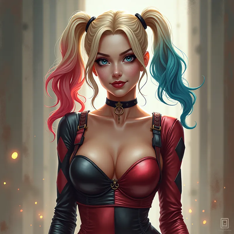 Harley Quinn Fantasy Masterpiece - Harley Quinn
- AI image generated with Photorealistic 2 - fantasy art