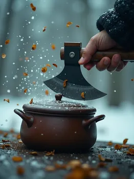 Hatchet Strikes Tea Chest