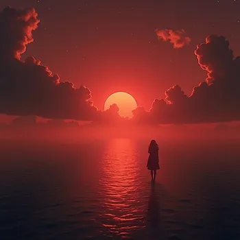 Haunting Hymn Beneath Red Skies