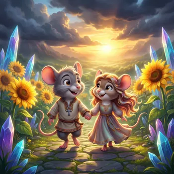 Heartfelt Happiness Amid Sunflowers