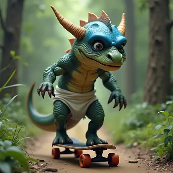 Helmeted Dragon Skater
