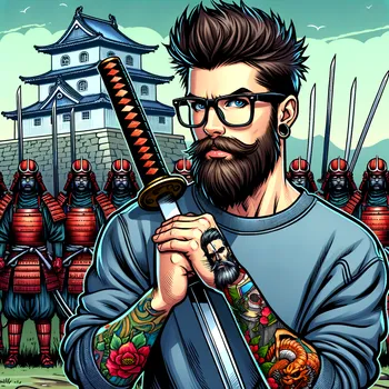 Heroic Tattooed Samurai