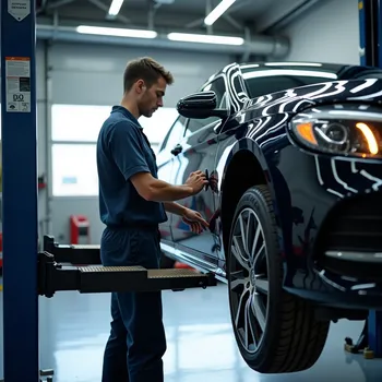 High-Tech Wheel Alignment Workshop