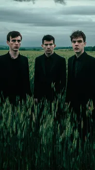 Horrified Men in Tall Grass