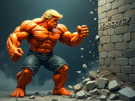 Hulk Trump Shatters Democracy