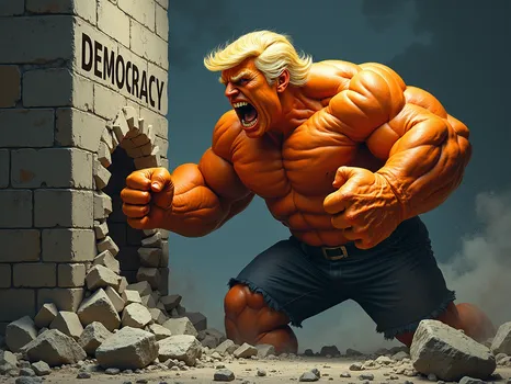 Hulk Trump Shatters Democracy