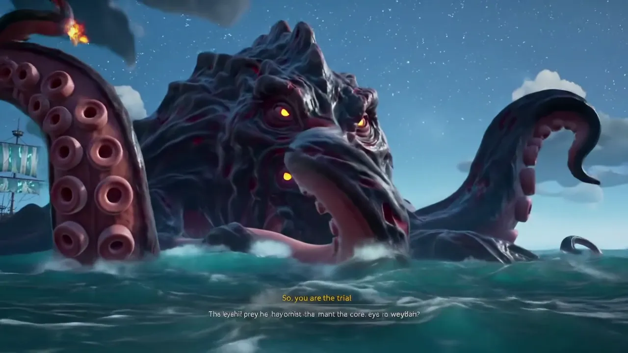 I'm busy right now. Try again later. - Ein donnerndes Grollen durchbrach die Stille. Plötzlich schoss eine gigantische Tentakel aus den Wellen, peitschte durch die Luft und riss ein Stück des Hauptsegels ihrer Schiffe mit sich.

„IN DECKUNG!“ schrie Akari und sprang zur Seite, ihre Flammenpeitsche in der Hand.

Das Wasser teilte sich, und aus den Tiefen erhob sich Krakenor. Sein gigantischer Körper ragte über ihnen, Augen groß wie Schilde, leuchtend wie glühende Kohlen. Sein lederartiges, mit Narben bedecktes Hautgewebe glänzte unter dem schwachen Licht des Mondes, seine Tentakeln peitschten durch die Luft wie lebendige Peitschen aus Stahl.

Androsch starrte auf die Kreatur. „Also bist du die Prüfung.“

Krakenor brüllte, eine Welle türmte sich über ihnen auf.

„Ich hoffe, jemand hat einen Plan!“ rief Toshi, während er einem der um sich schlagenden Tentakel auswich.

Tsukuyomi rollte bereits eine neue Strategie auf seinem Pergament aus. „Wir müssen ihn ablenken und dann auf seinen Kern zielen!“

„Der Kern?“ wiederholte Lila, während sie einem weiteren Angriff auswich.

„Seine Augen. Seine Schwachstelle.“

Androsch grinste. „Dann fangen wir an.“

Die Stellaris-Piraten und die Feuerphönix-Crew versammelten sich für den Kampf ihres Lebens – gegen ein Wesen, das seit Jahrhunderten über die Meere des Kaiserlands gewacht hatte. - vivid colors, fantasy art, high dynamic range