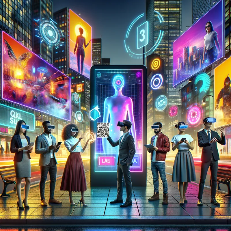 Immersive Marketing Visual Presentation - Depiction of immersion for an Immersive Marketing presentation - AI image generated with Art