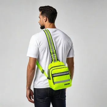 Industrial Hi-Viz Sling Bag Front View