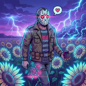 Jason Finds Peace in the Sunflowers