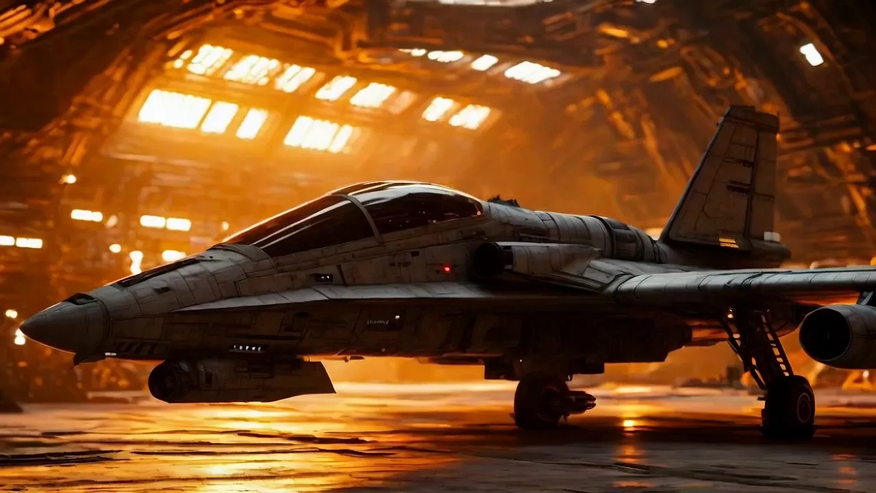 Jax Korren: X-wing S-Foil Repair - Generate a 120-second instructional video in a gritty, documentary-style format set in the Star Wars universe, featuring a grizzled Rebel Alliance mechanic named Jax Korren explaining how to fix a common X-wing starfighter issue: stuck S-foil actuators. Use a bustling hangar bay on Yavin IV as the setting, with sparks from welding torches, astromech droids beeping in the background, and X-wings in various states of repair. The video should feel like an official Rebel maintenance holo-vid, with holographic overlays for diagrams and text labels. Style: Realistic CGI with warm orange lighting from hangar lamps, 4K resolution, 30fps for smooth action. Narrator: Jax Korren, a middle-aged human male with oil-stained jumpsuit, scarred face, and a Corellian accent, speaking directly to camera in a no-nonsense tone: ‘Alright, pilots, I’m Jax Korren, chief wrench-turner for Red Squadron. Today, we’re tackling those pesky stuck S-foils on your T-65 X-wing. Happens after a rough skirmish—debris gums up the actuators. Let’s get her flying right.’ Sequence breakdown: • 0-20s: Intro in the hangar—Jax walks up to a grounded X-wing with closed S-foils. He explains the problem: ‘S-foils lock open for laser spread and cooling in combat. If they’re stuck closed, you’re firing blind and overheating fast.’ Show close-ups of the wing mechanisms with holographic cutaways highlighting jammed pistons. Audio: Ambient hangar noise, Jax’s voiceover with subtle engine hums. • 20-50s: Diagnosis—Jax points to the actuators: ‘Check for debris or hydraulic leaks. Grab your scanner—red light means seized.’ Demonstrate scanning with a prop tool, then explain causes: ‘Battle damage or hyperspace grit. Don’t ignore it; could cost you in a dogfight.’ Include slow-motion animations of foils trying to open and failing, with creaking SFX. • 50-90s: The fix—Step-by-step: ‘First, power down the bird. In the cockpit, flip the S-foil lever to attack mode.’ Cut to interior shot: Jax in the pilot seat, tapping - AI video generated with Reel 1.1