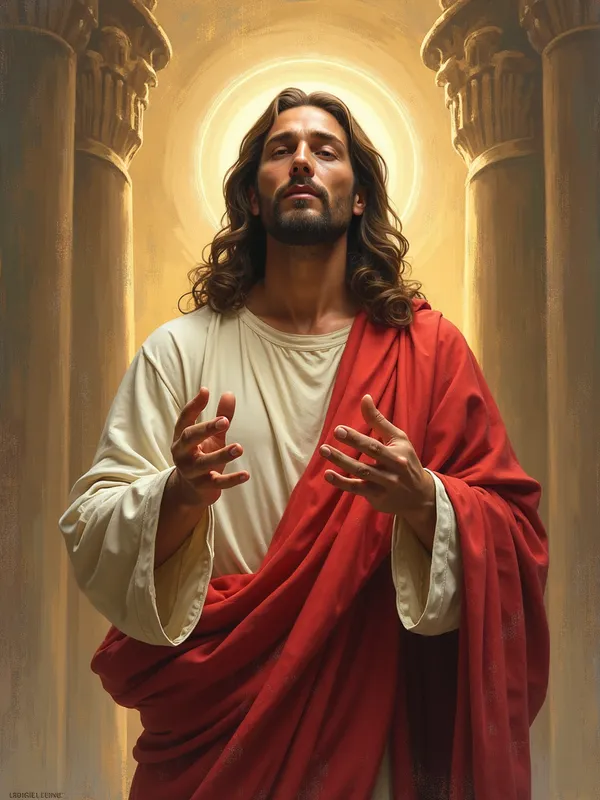 Jesus Christ - Jesus based off bibilical text  - AI image generated with Photorealistic 2