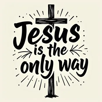Jesus Is the Only Way Shirt Design