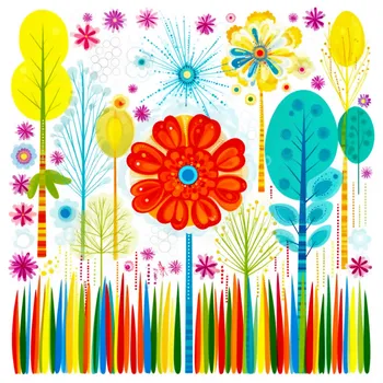 Joyful Folk Garden Tapestry