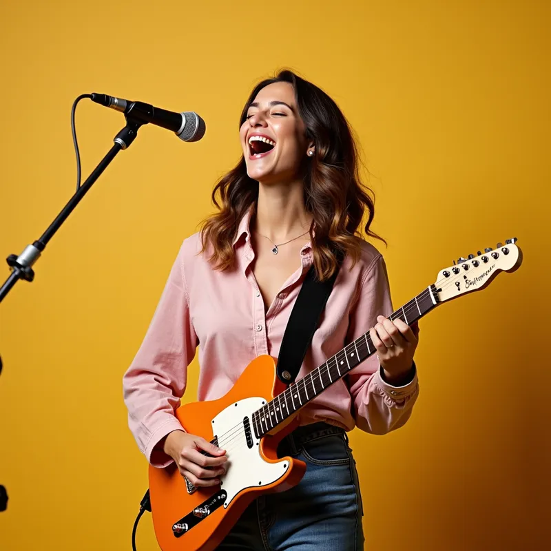 Joyful Harmony - An uplifting pop song with guitar and a clear female vocal leading the way. - pop, guitar, cheerful