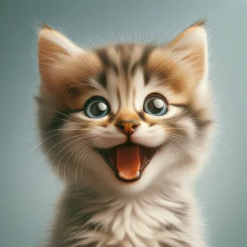 Joyful Kitten Expression