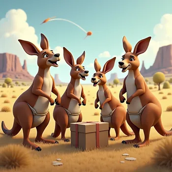 Joyful Muscular Kangaroos