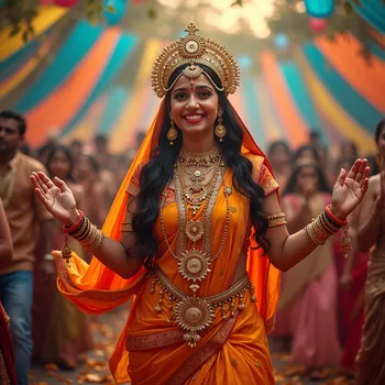 Joyful Navratri Garba Celebration