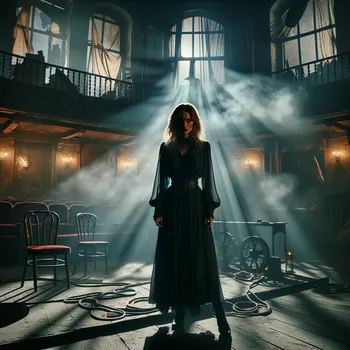 Julie Garlan in Haunted Theater Scene
